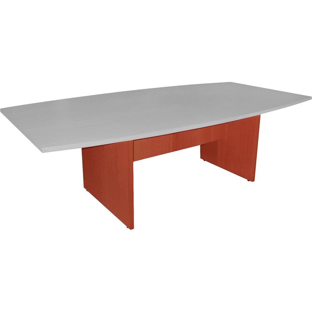 Lorell Conference Table Base - 2 Legs - 28.50" H x 49.63" W x 23.63" D - Assembly Required - Cherry, Laminated