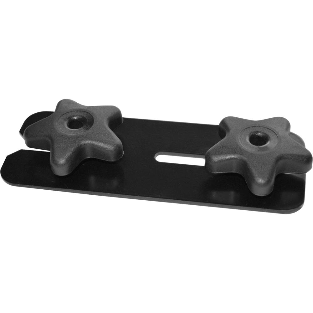 Lorell Table Connector - 6.5" x 2.5" x 1" - Metal, Plastic - Black