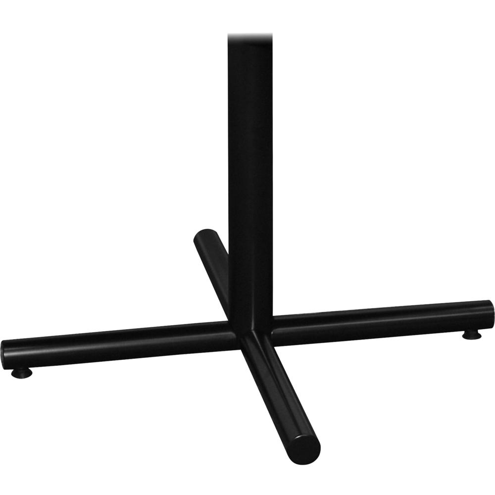 Lorell Training Table Base - Black X-shaped Base - 27.50" H x 36" W x 36" D - Assembly Required
