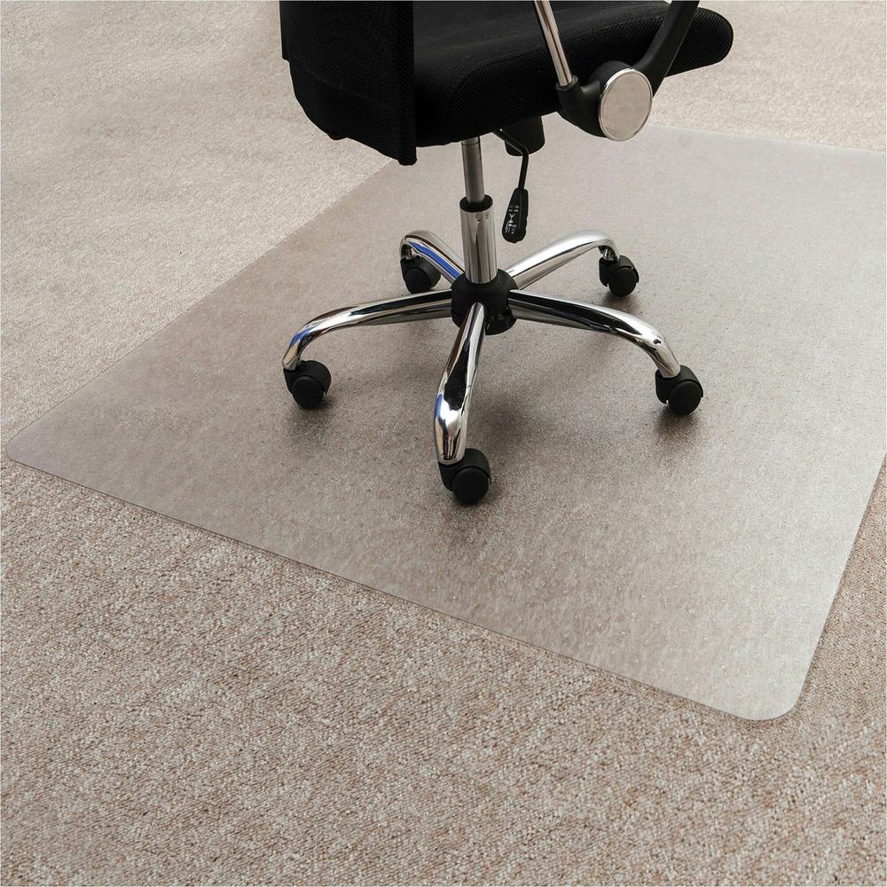 Ecotex Evolutionmat Chair Mat - Standard Pile - 48" x 30" x 0.37" - Clear - Home, Office, Carpet