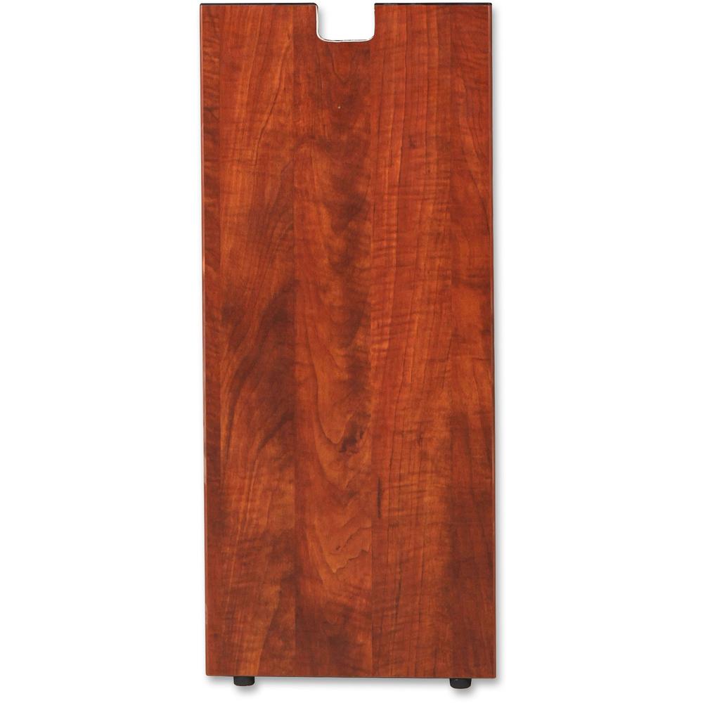 Lorell Cherry Laminate Credenza Leg - Rectangular Base - 28" H x 11.75" W x 1" D - Assembly Required - Cherry, Laminated
