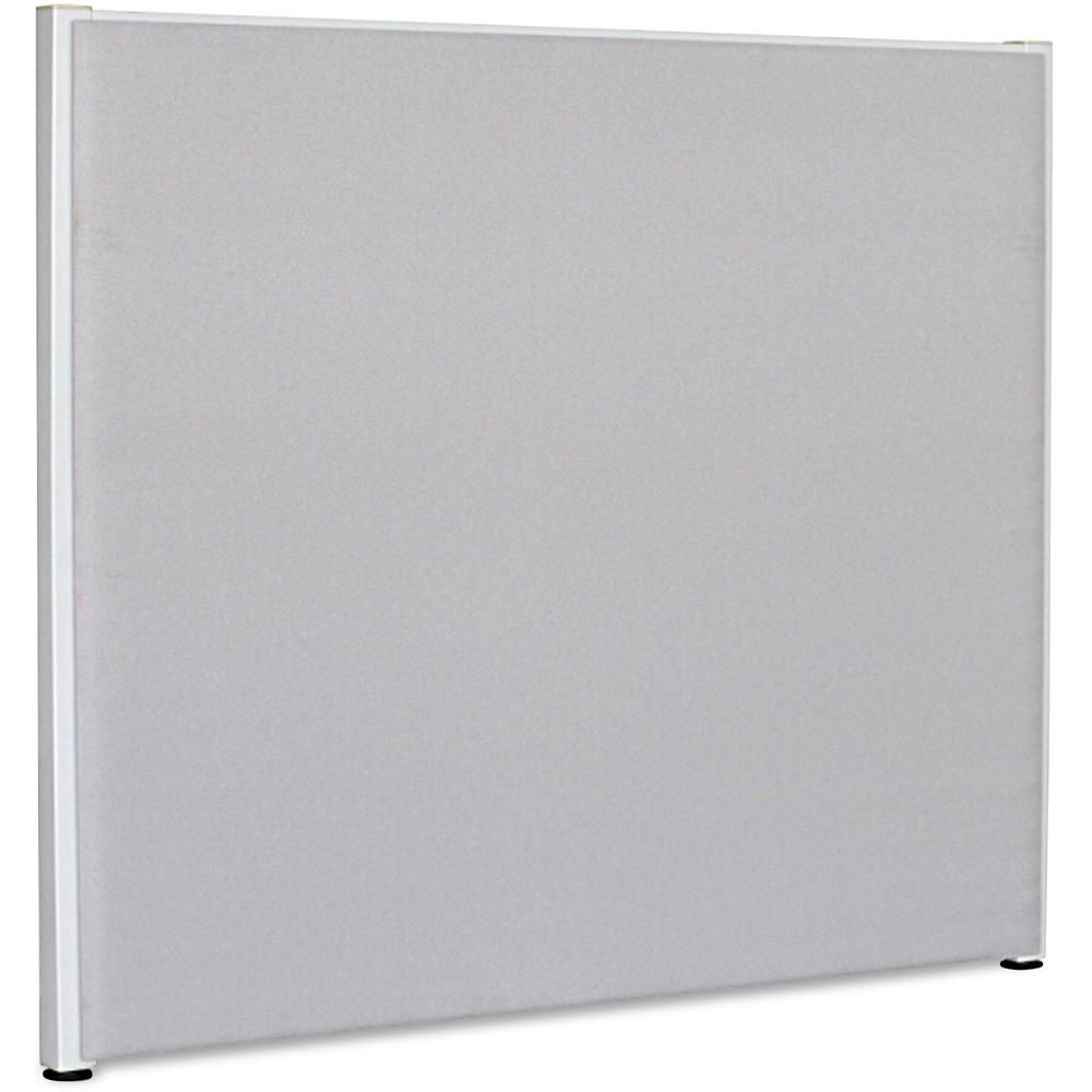 Lorell Gray Fabric Panels - 72.5" x 60" - Steel Frame - Gray - 1 Each