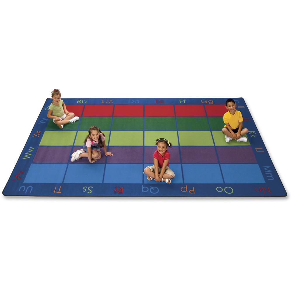 This is the image of Carpets for Kids Colorful Places Seating Rug - 12 ft x 7.60" - Rectangle