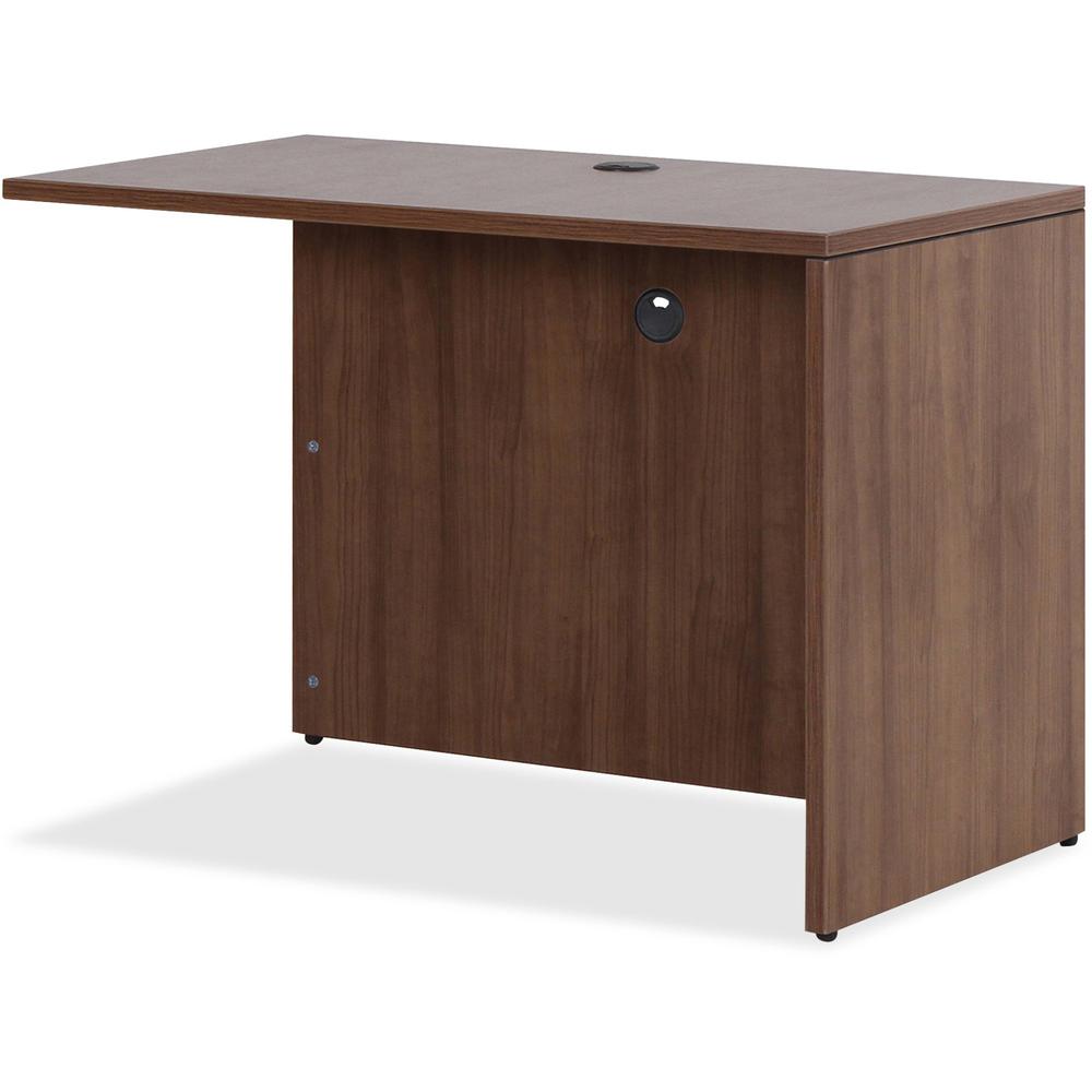 This is the image of Lorell Essentials Series Walnut Return Shell - 47.3" x 23.6" x 29.5" - Laminate Finish