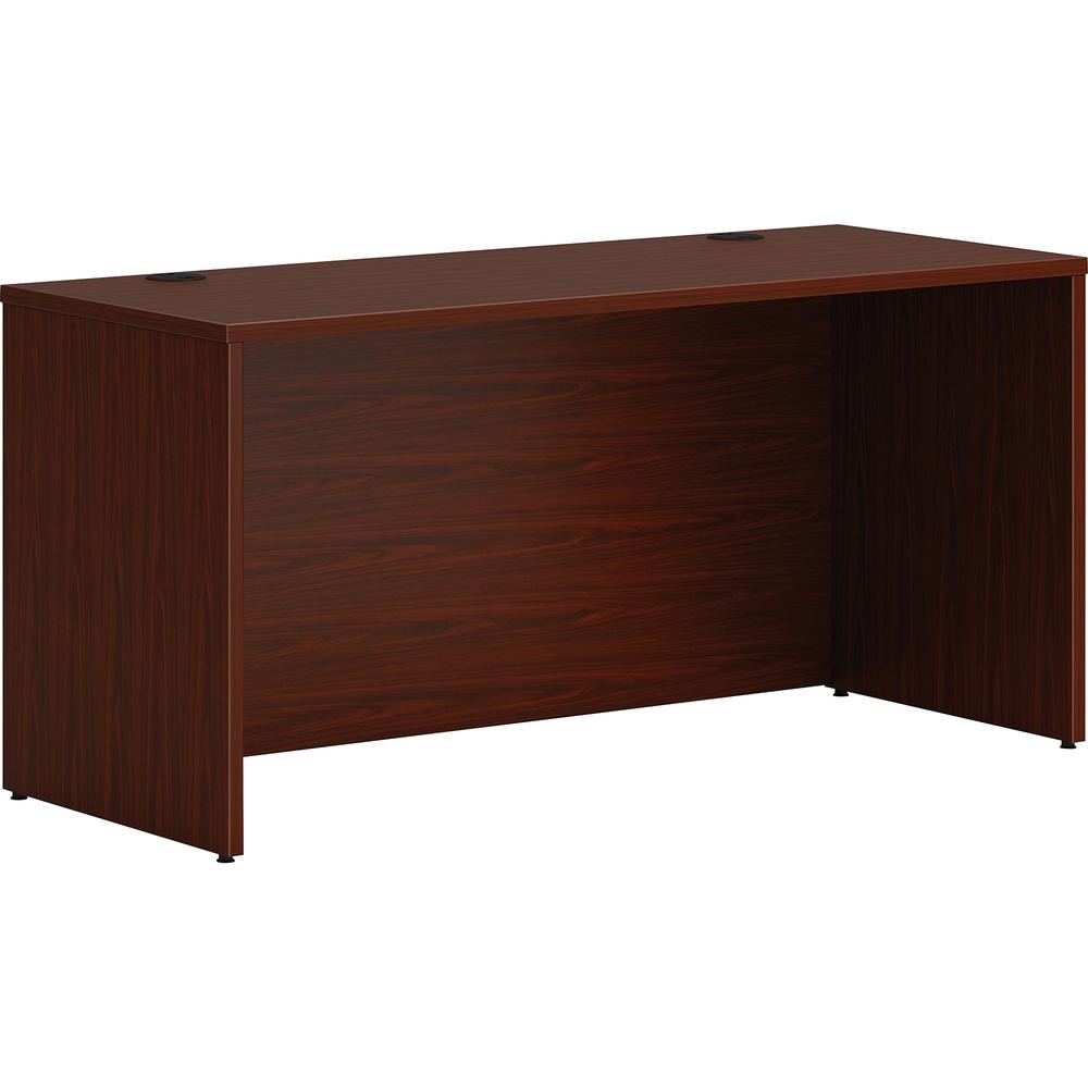 This is the image of HON Mod Credenza Shell | 60"W | Traditional Mahogany Finish | 60" x 24" x 29" | Laminate