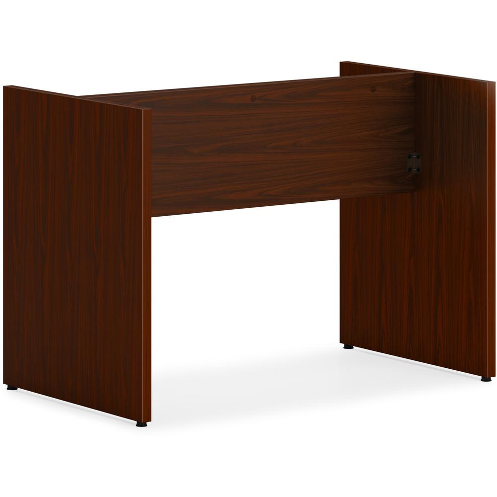 This is the image of HON Mod HLPLTBL72BASE Conference Table Base - Traditional Mahogany Finish