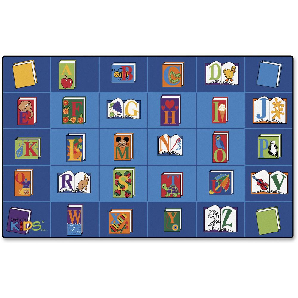 This is the image of Carpets for Kids Reading Book Rectangle Seating Rug - 12 ft x 90" - Area Rug