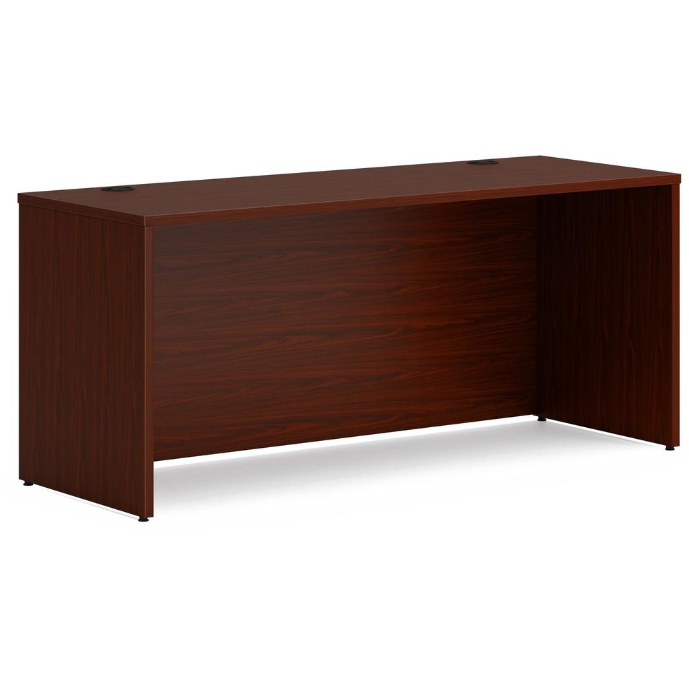 This is the image of HON Mod HLPLCS6624 Credenza Shell - 66" x 24" x 29" - Traditional Mahogany Finish