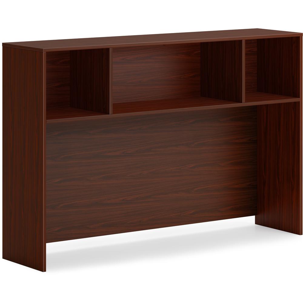 This is the image of HON Mod HLPLDH60 Hutch - 60" x 14" x 39.8" - Traditional Mahogany Finish