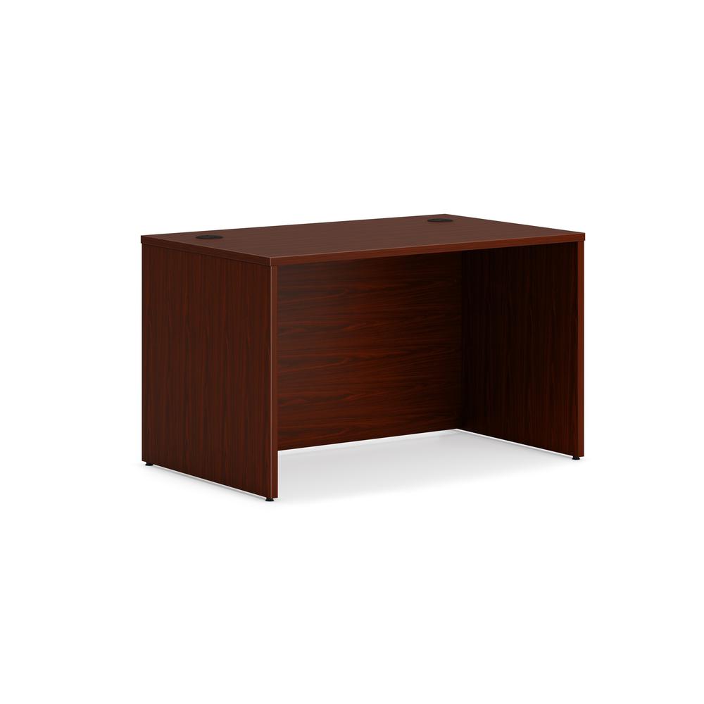 This is the image of HON Mod HLPLDS4830 Desk Shell - 48" x 30" x 29" - Traditional Mahogany Finish