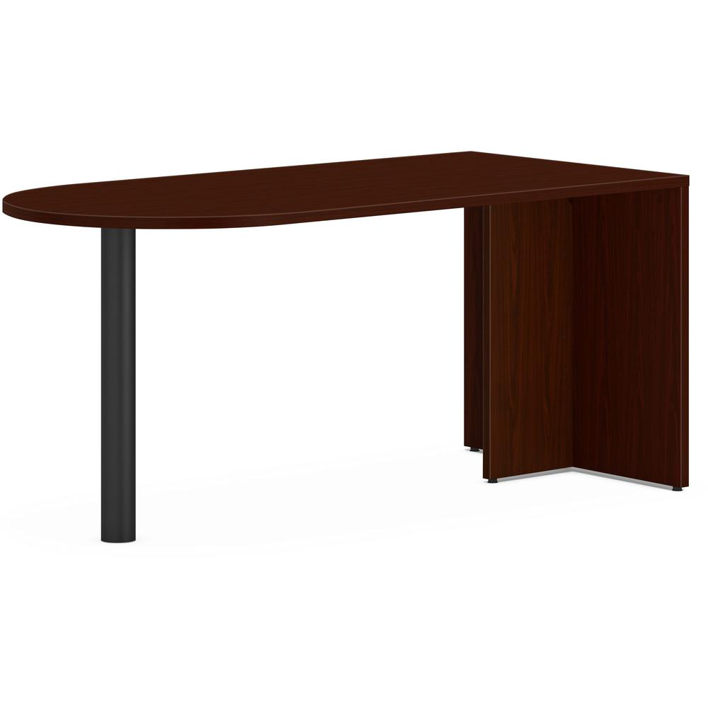 This is the image of HON Mod HLPLPEN6630 Peninsula Desk - 66" x 30" x 29" - Traditional Mahogany Finish
