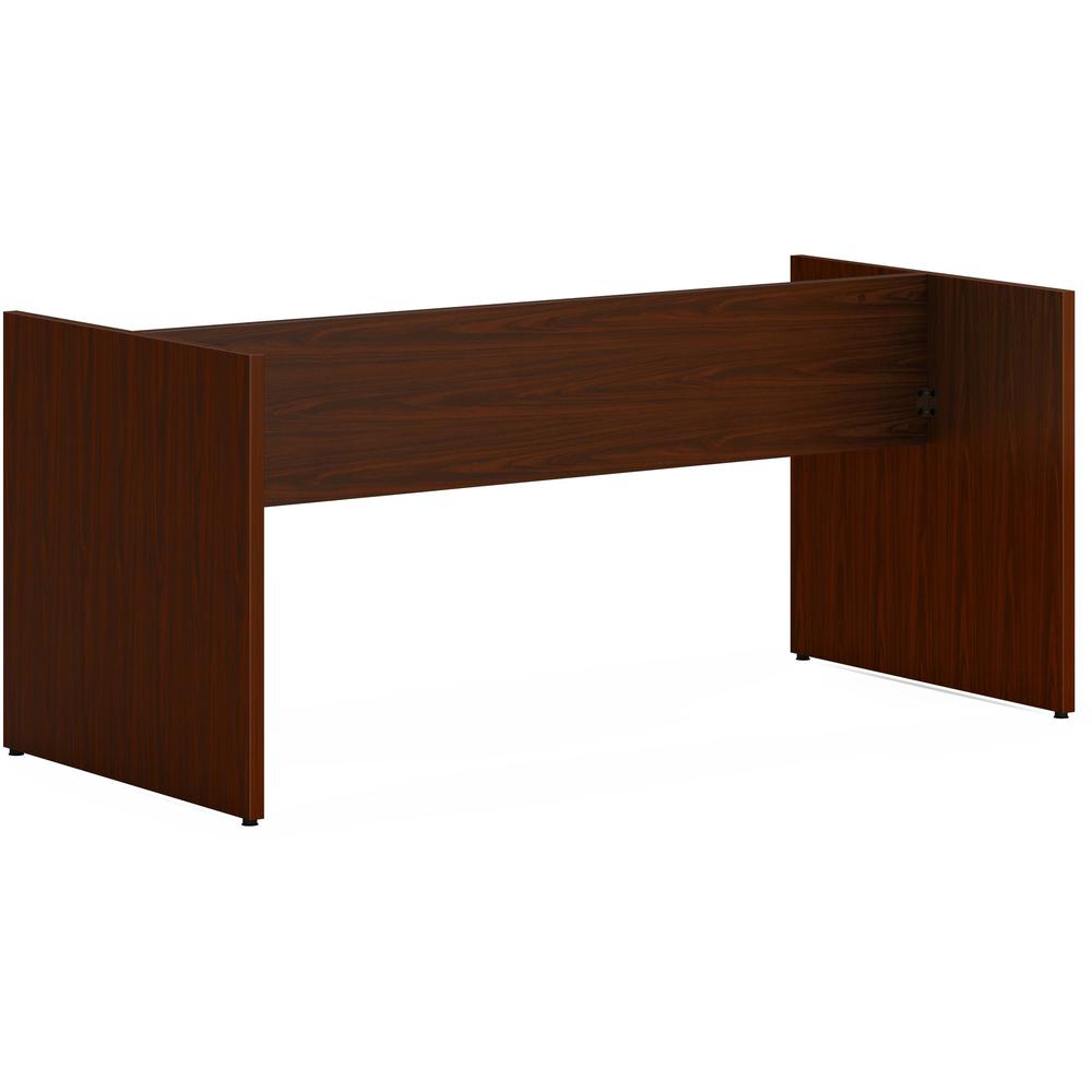 This is the image of HON Mod HLPLTBL96BASE Conference Table Base - Traditional Mahogany Finish