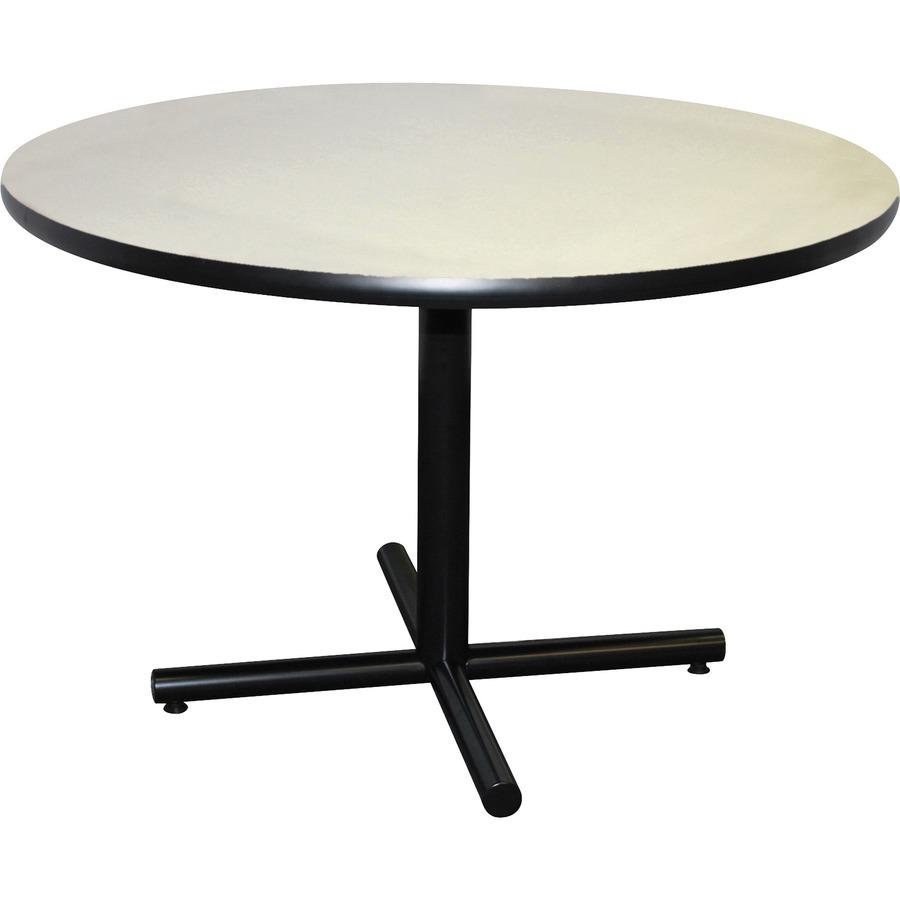 Lorell Training Table Base - Black X-shaped Base - 27.50" H x 36" W x 36" D - Assembly Required