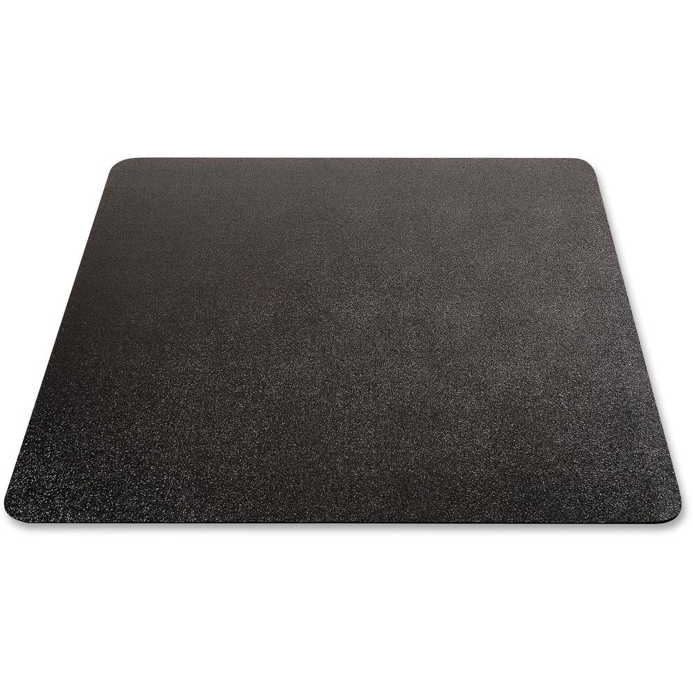 Deflecto EconoMat Chair Mat - Floor, Office, Carpeted Floor - 53" x 45" - Rectangle - Vinyl - Black