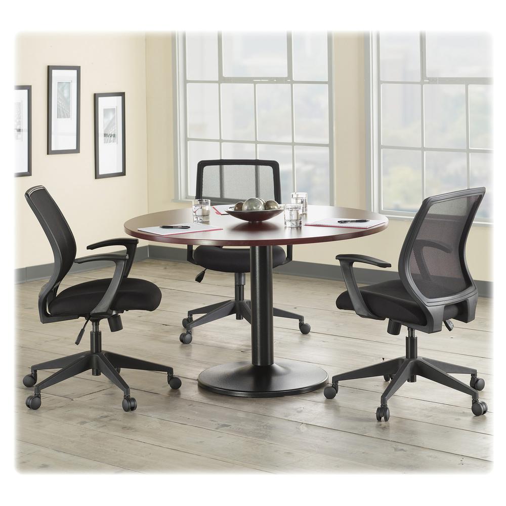Lorell Conference Table Base - Round Base - 28.50" H x 23.63" W x 23.63" D - Assembly Required - Black