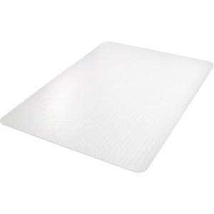 Lorell Rectangular Carpet Chairmats - 46" x 60" - Polycarbonate - Clear
