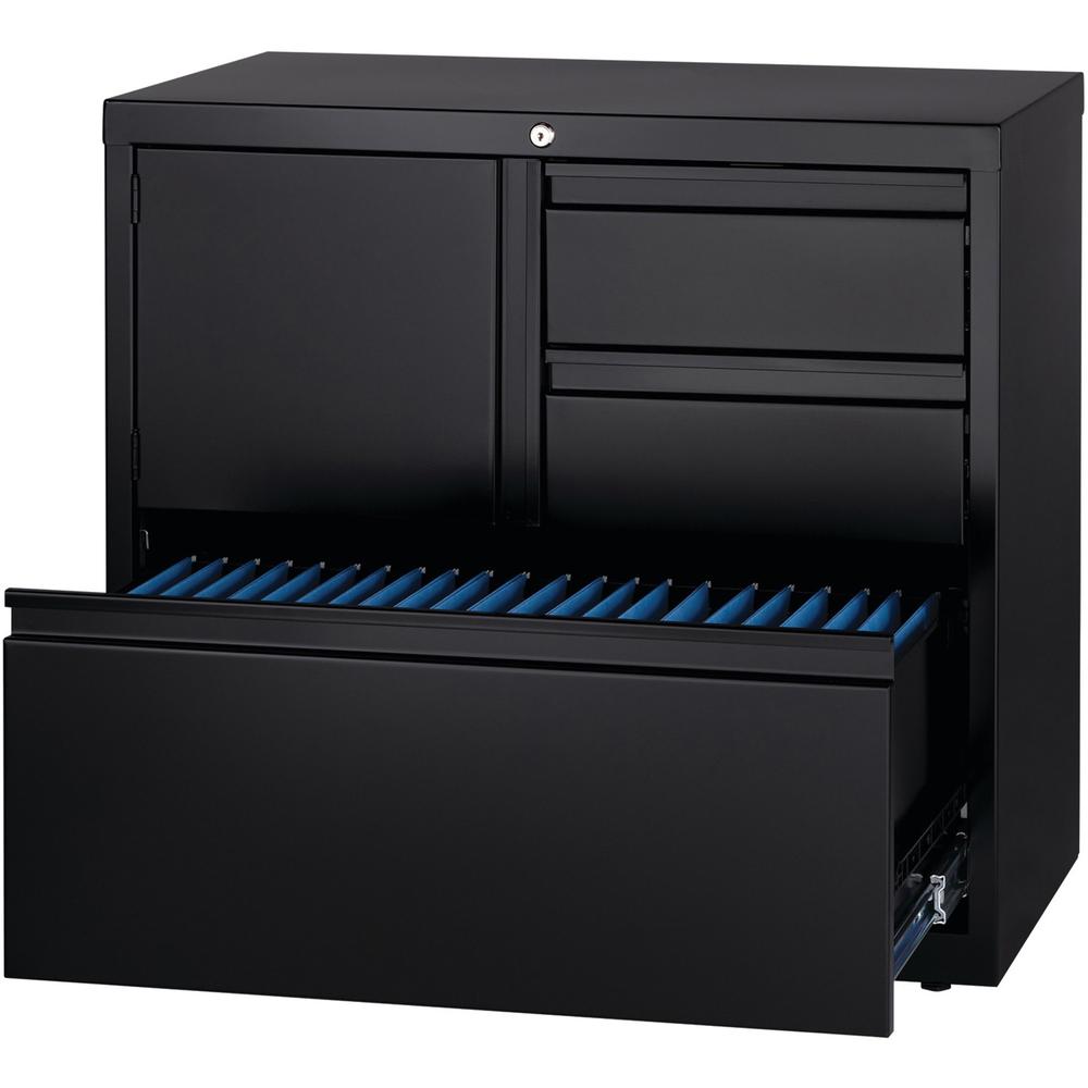 Lorell 30" Personal Storage Center Lateral File - 3-Drawer - A4/Letter/Legal - Hanging Rail, Glide Suspension