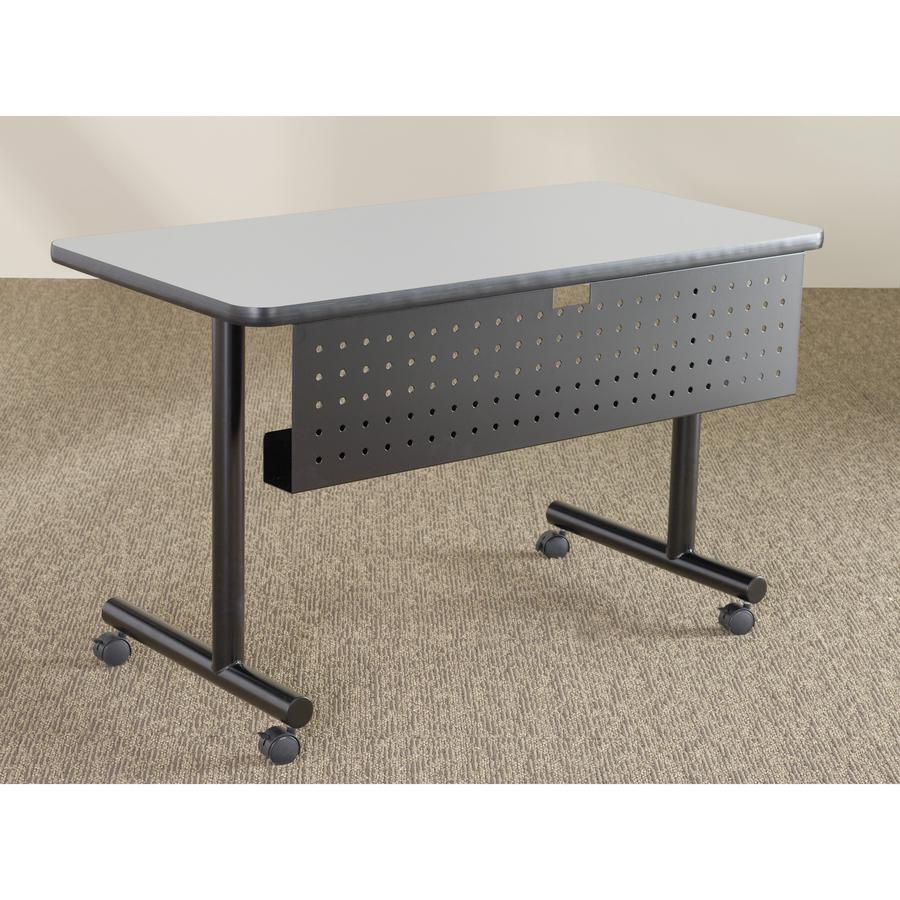 Lorell Training Table Base - Black C-leg Base - 27" x 22" - Assembly Required