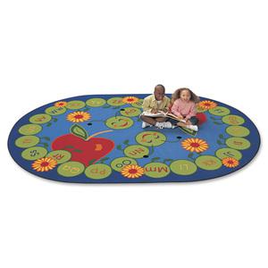 Carpets for Kids ABC Caterpillar Oval Seating Rug - 11.67 ft x 9" - Oval