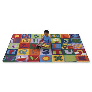 Carpets for Kids Alphabet Blocks Rug - 72" x 48" - Rectangle