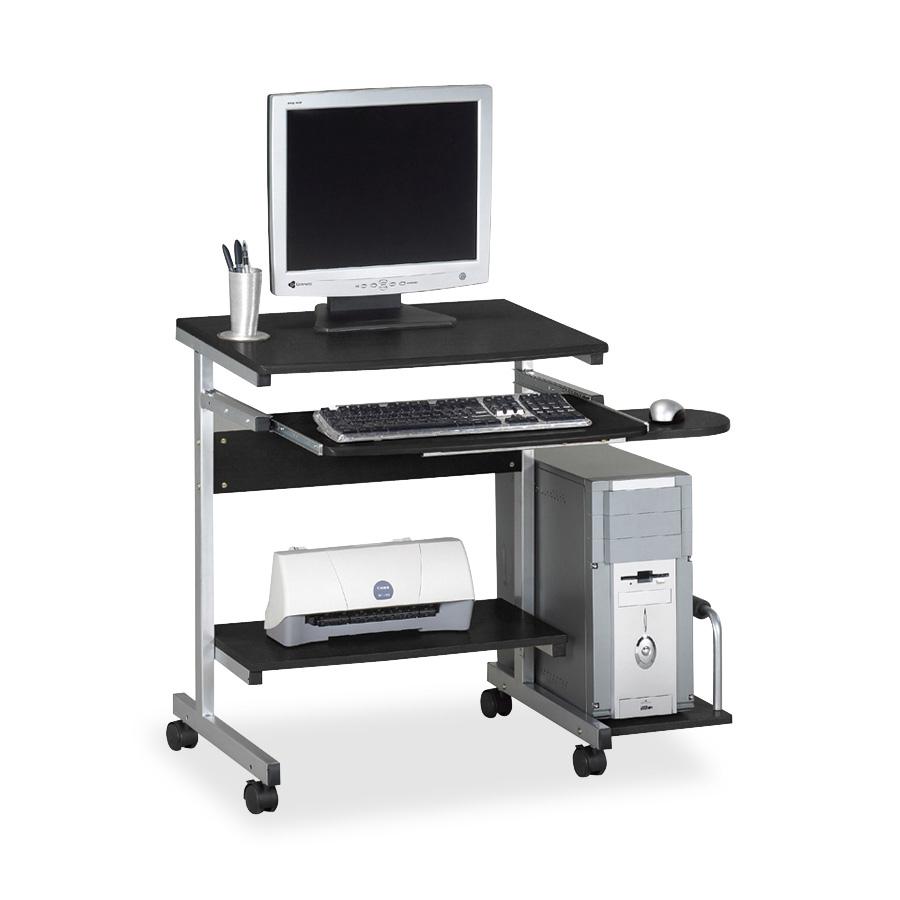 Mayline Eastwinds 946 Portrait Pc Desk Cart - Anthracite Top - 19.25" Table Top Length X 36.50" Table Top Width - 31.25" Height - Assembly Required