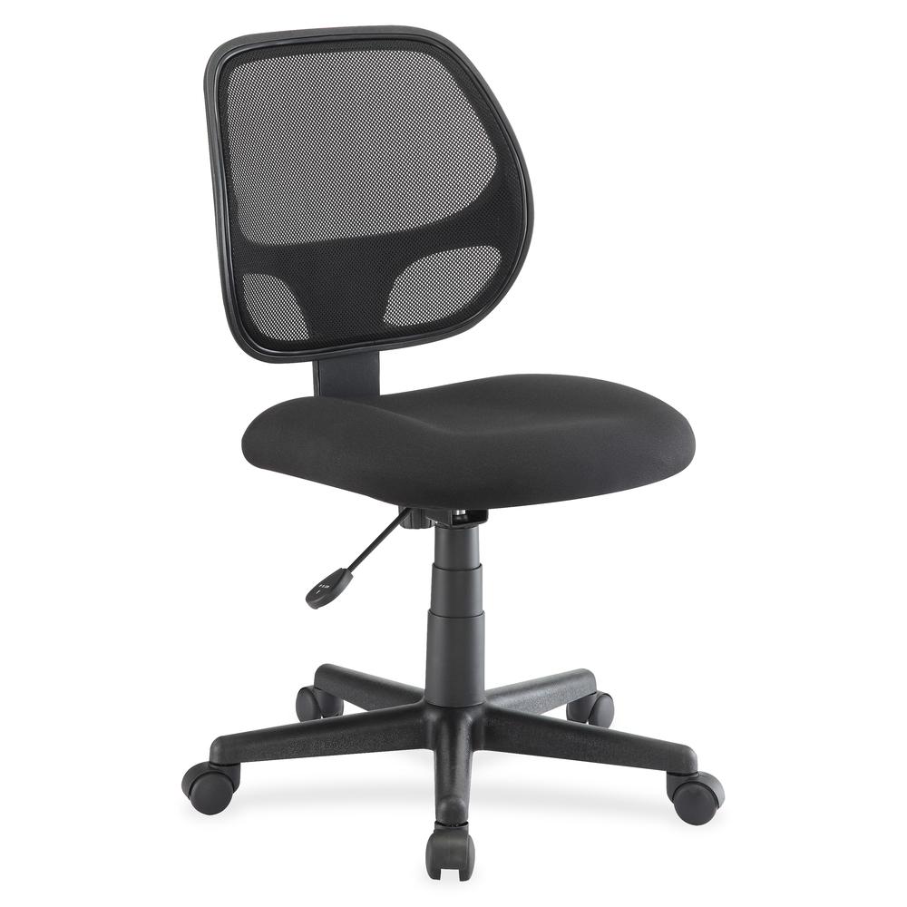 Lorell Multi-task Chair with Black Fabric Seat and Back - 5-star Base - 1 Each