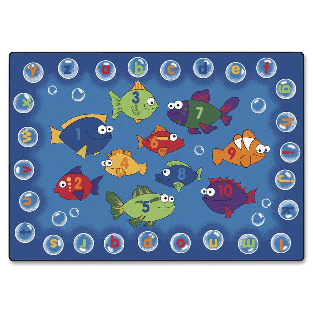 Carpets for Kids Fishing 4 Literacy Rectangle Rug - 65" x 46"