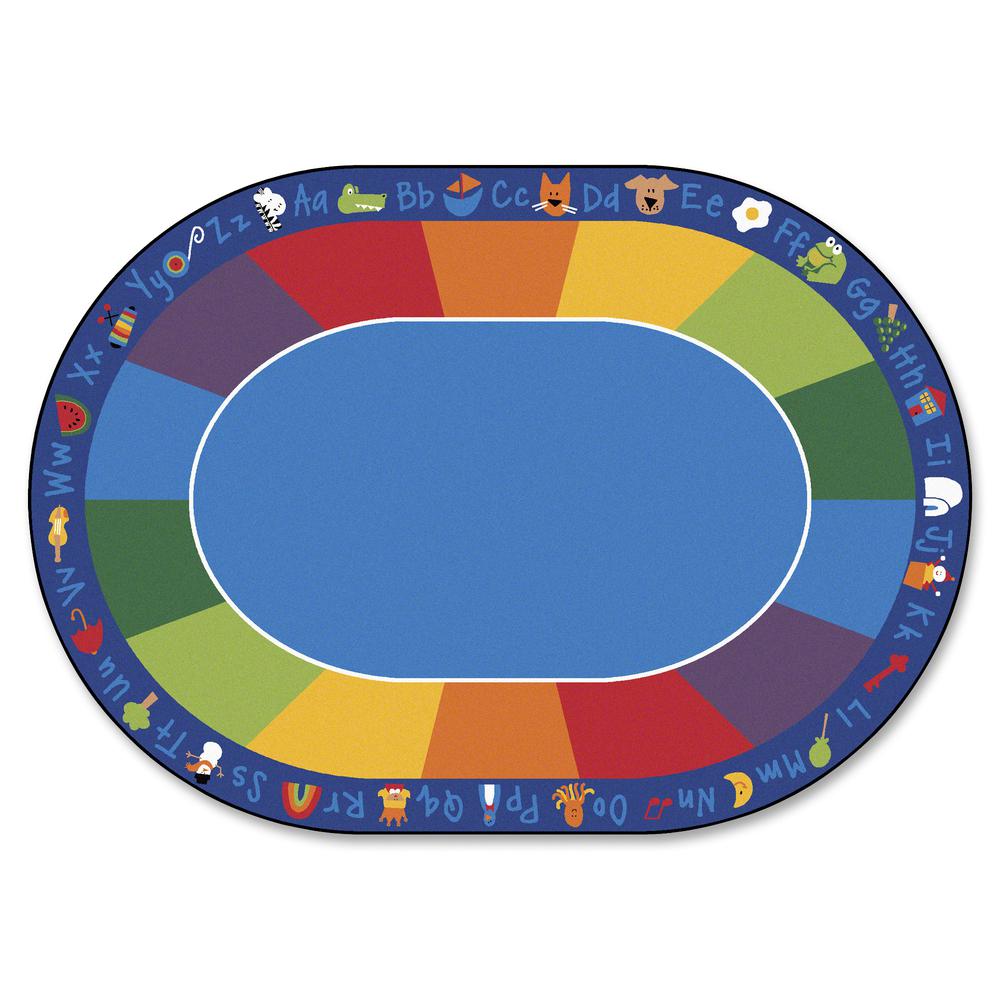 Carpets for Kids Fun With Phonics Oval Seating Rug - 11.67 ft Length x 99" Width