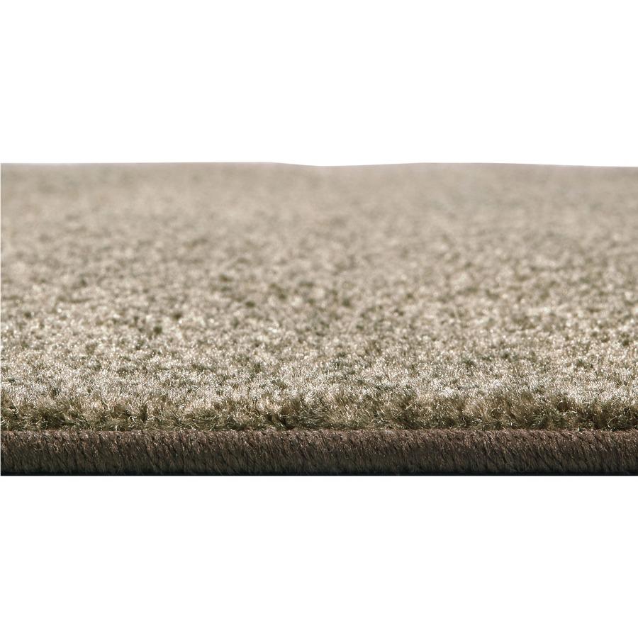 Carpets for Kids Mt. St. Helens Carpet Rug - 108" x 72" - Oval - Mocha - Nylon