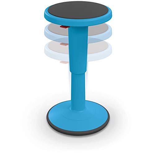 This is the image of Hierarchy Height Adjustable Grow Stool - Tall Stool (Blue)