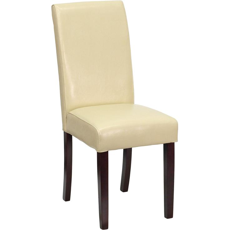 Image of Ivory Leathersoft Parsons Chair