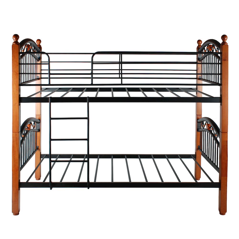 Better Home Products Lexus Twin/Twin Black Metal Bunk Bed