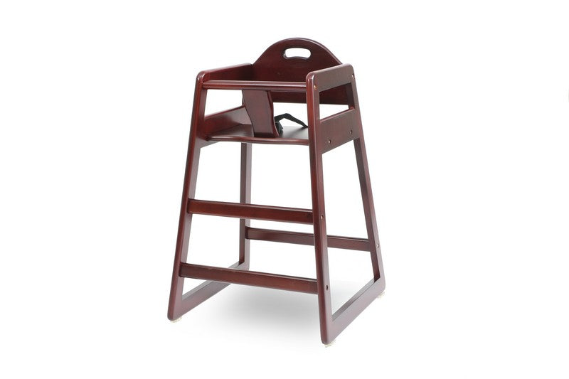 This is the image of Cherry Solid Wood Stackable High Chair