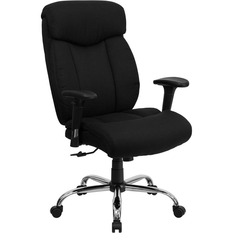 Hercules Big & Tall 400 lb. Rated Black Fabric Executive Office Chair