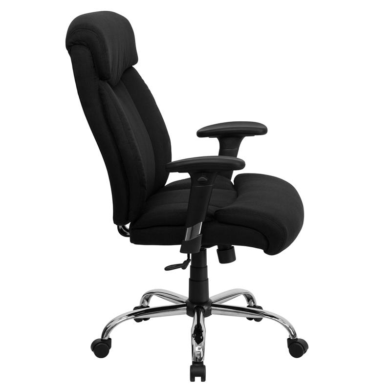Hercules Big & Tall 400 lb. Rated Black Fabric Executive Office Chair