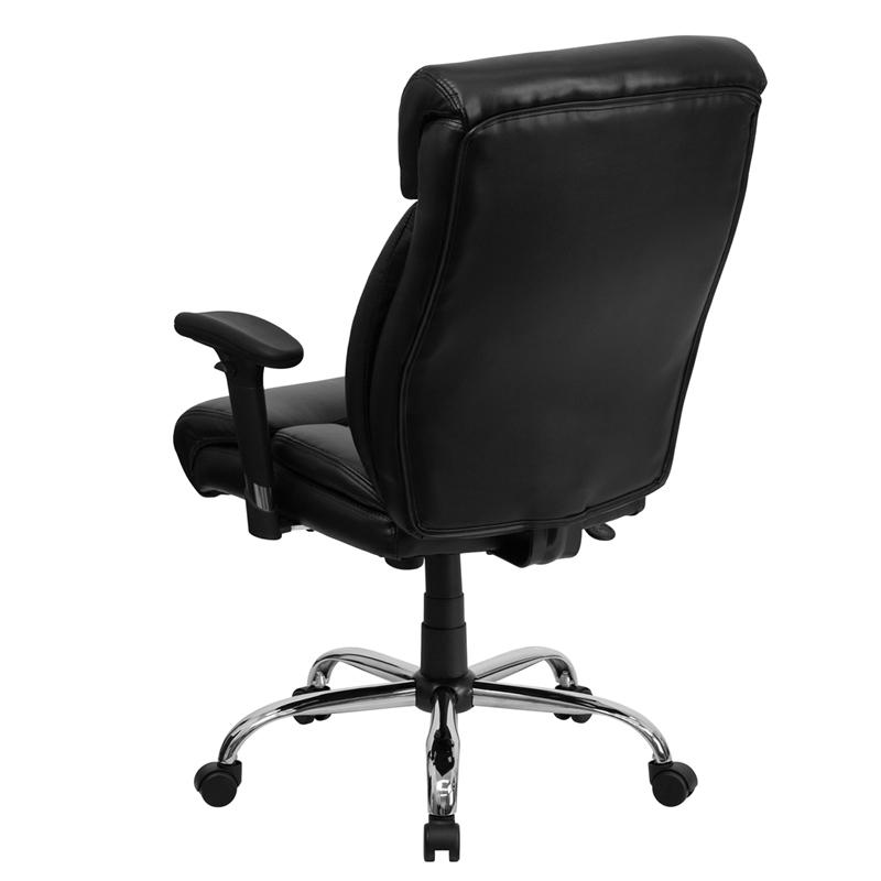 Hercules Big & Tall 400 lb. Rated Office Chair - Black LeatherSoft
