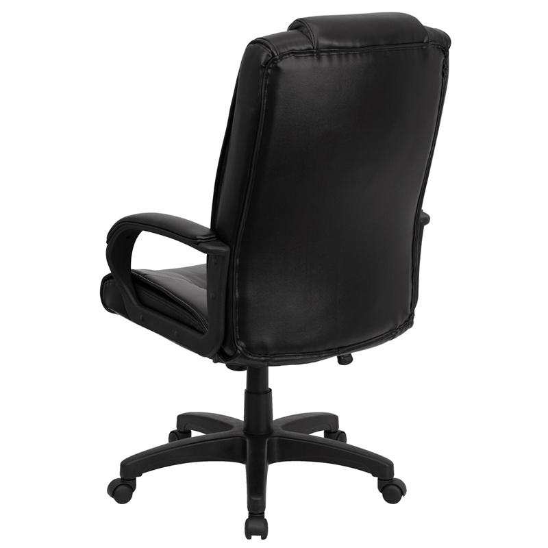 Black LeatherSoft Executive Swivel Office Chair