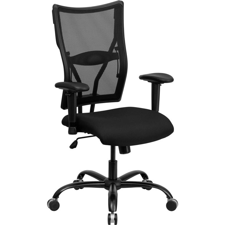 Hercules Series Big & Tall 400 lb. Rated Black Mesh Executive Swivel Office Chair